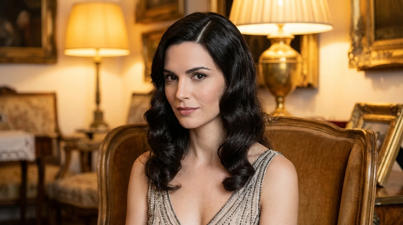 10. Curly Vintage Style