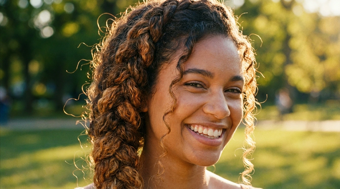 9. Curly Side Braid