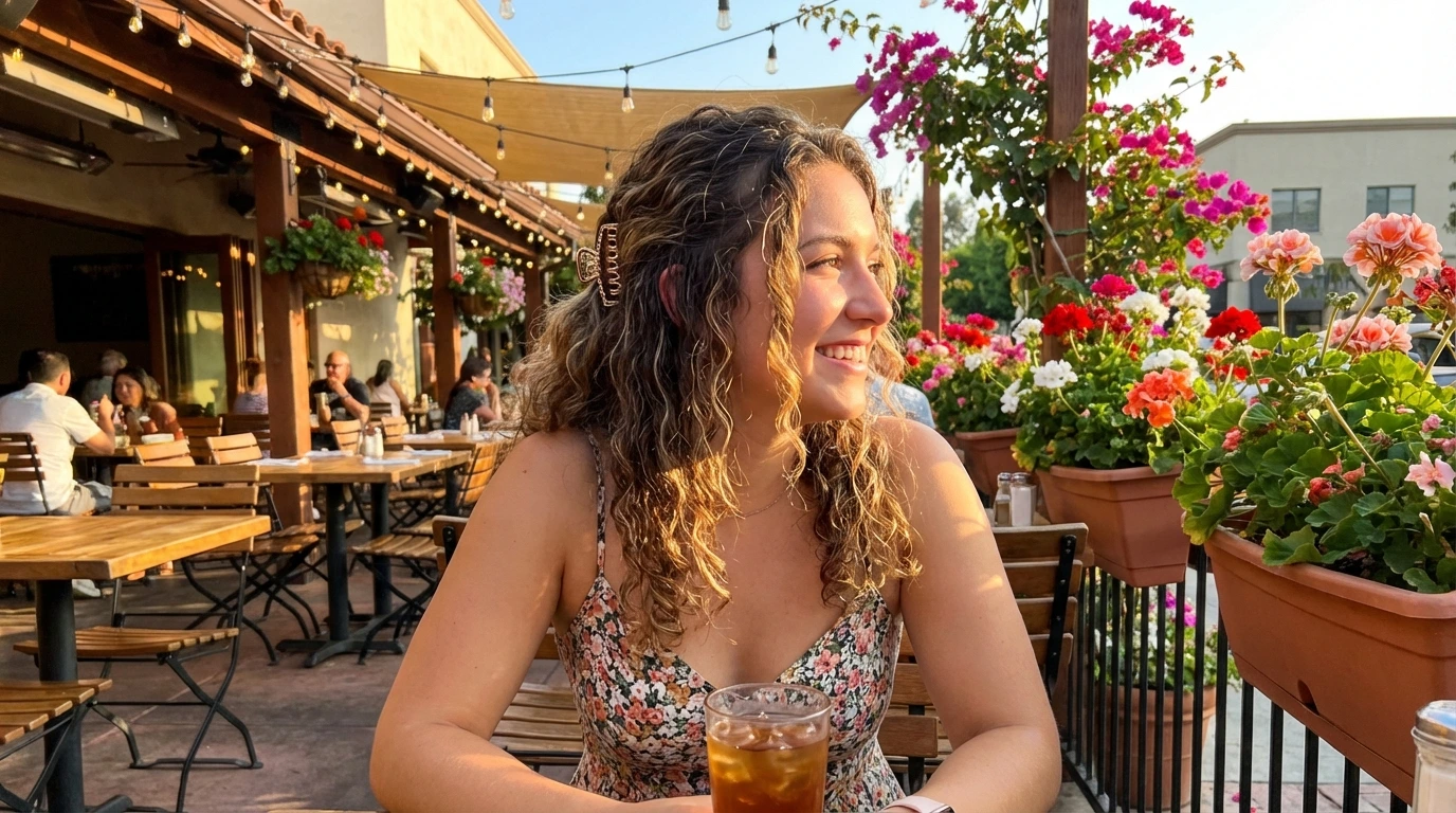 6. Half-Up Half-Down Curls