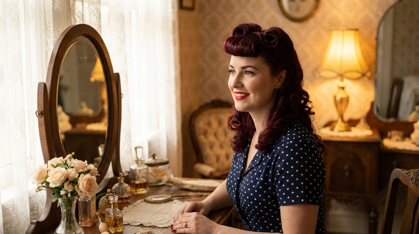 7. Vintage Pin-Up Curls