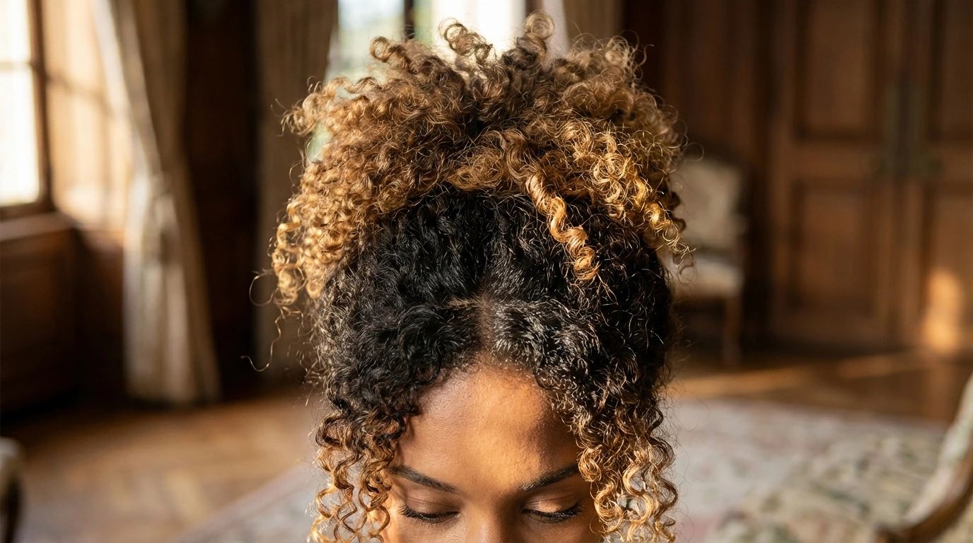 7. Curly Updo with Volume