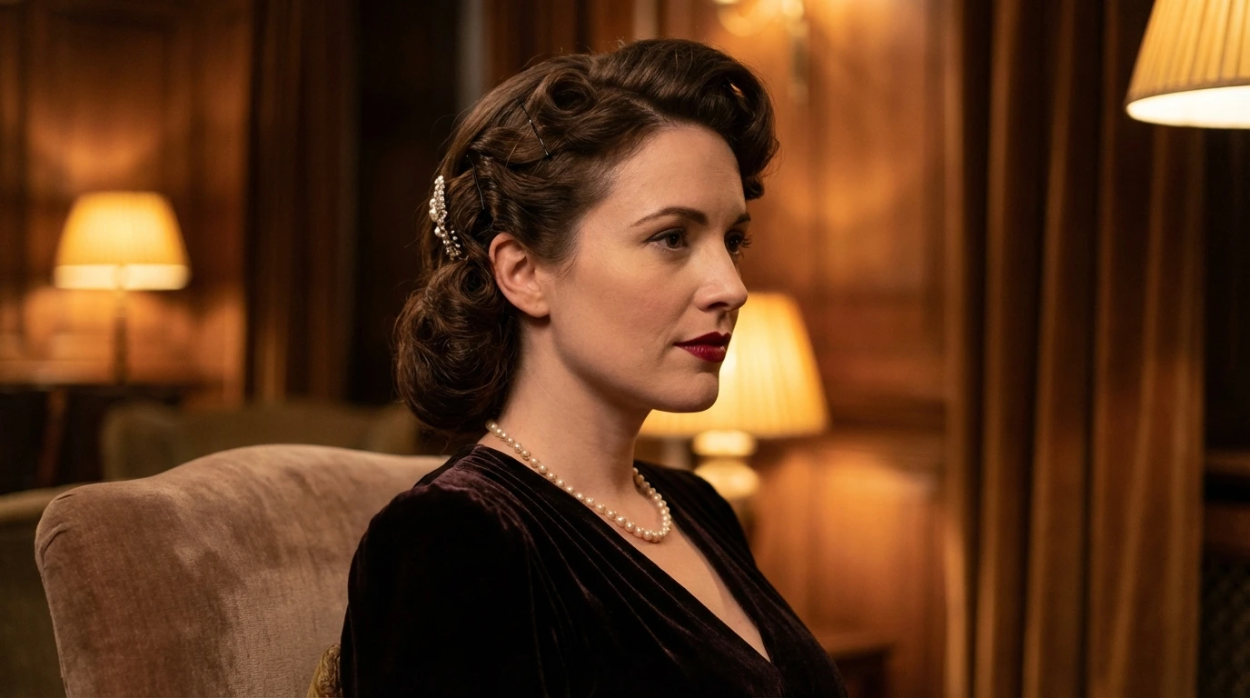 6. Vintage-Inspired Curly Updo