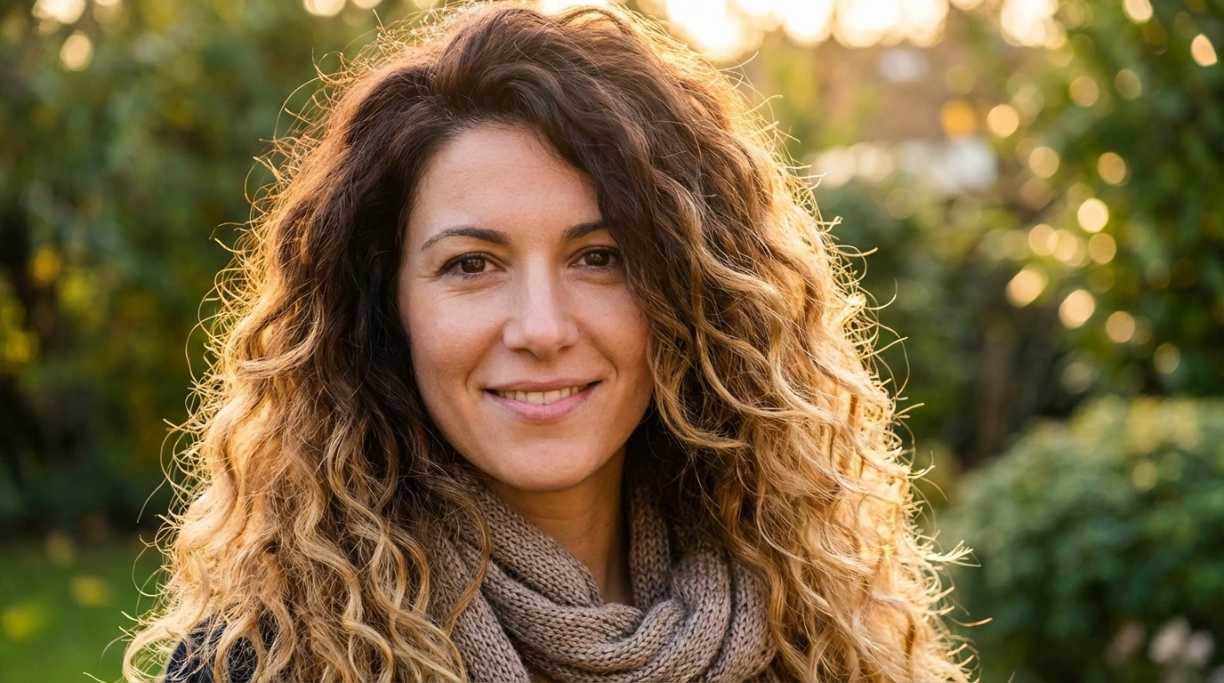 3. Long Curly Layers