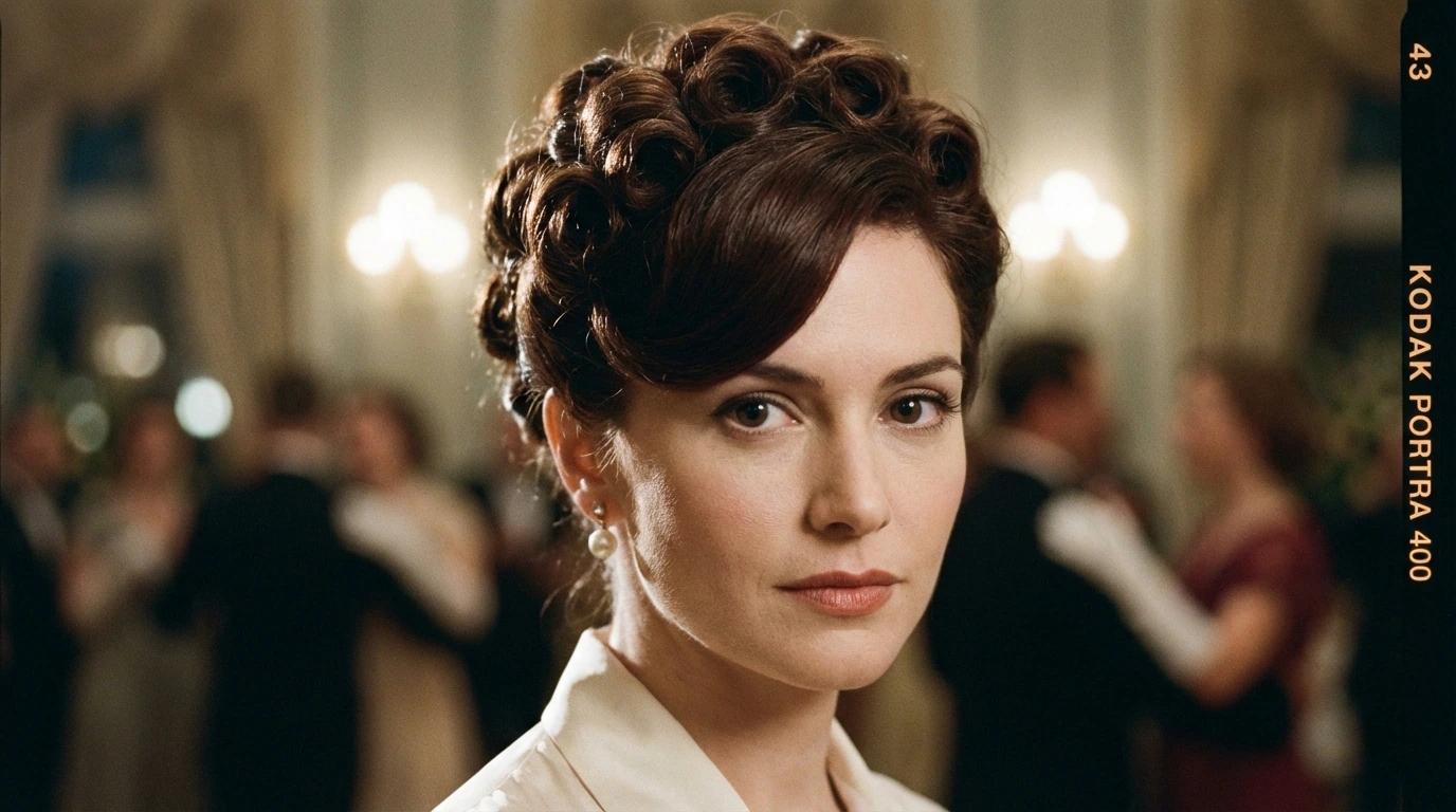 7. Vintage Curly Updo