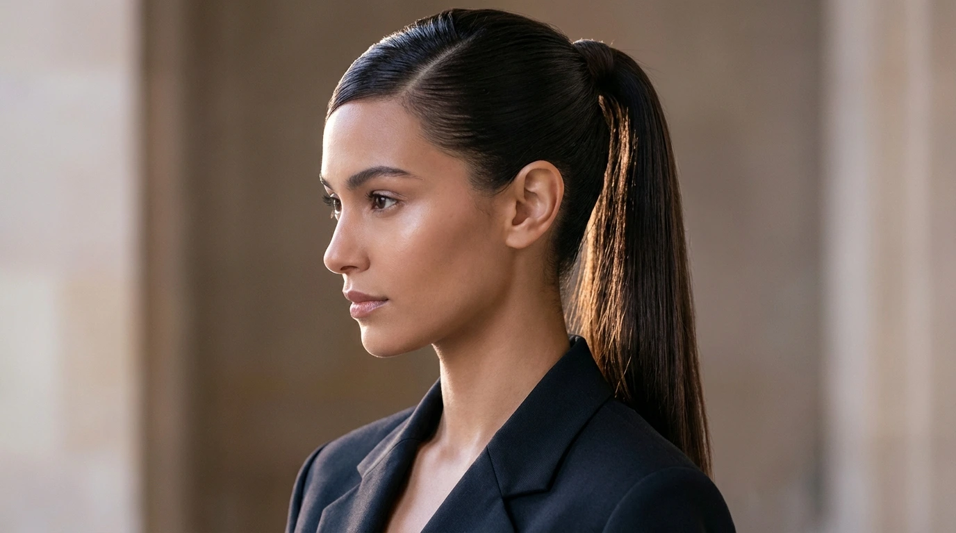 2. Sleek High Ponytail