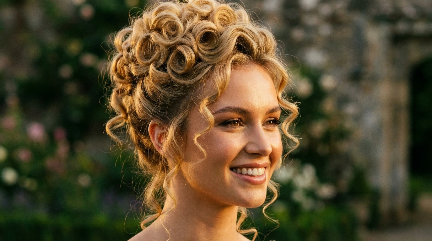11. Curly Updo