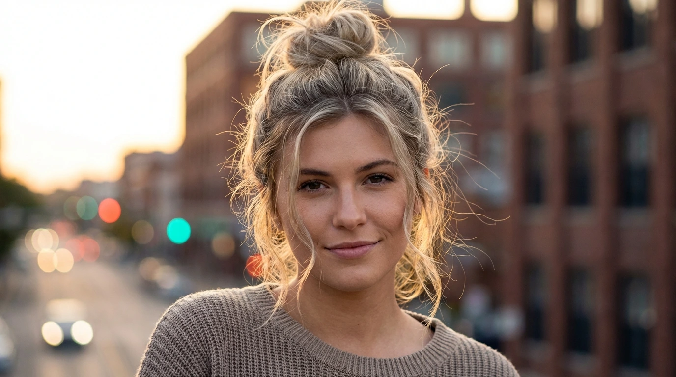 8. Messy Top Knot