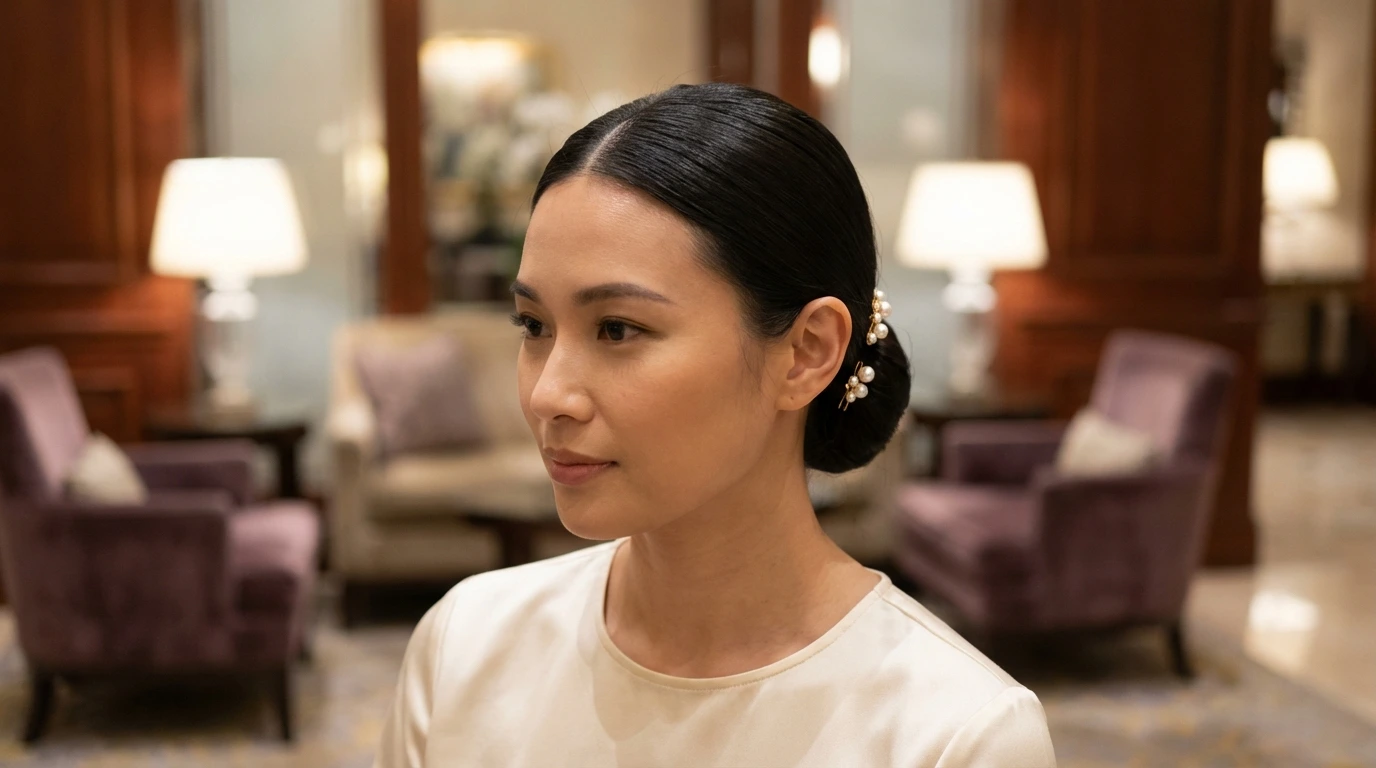 10. Sleek Low Bun