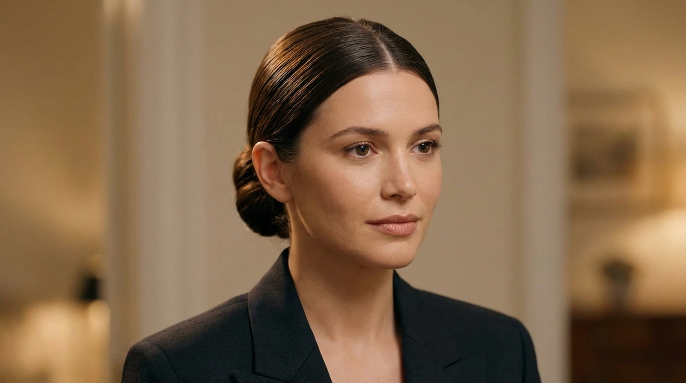 2. Sleek Low Bun