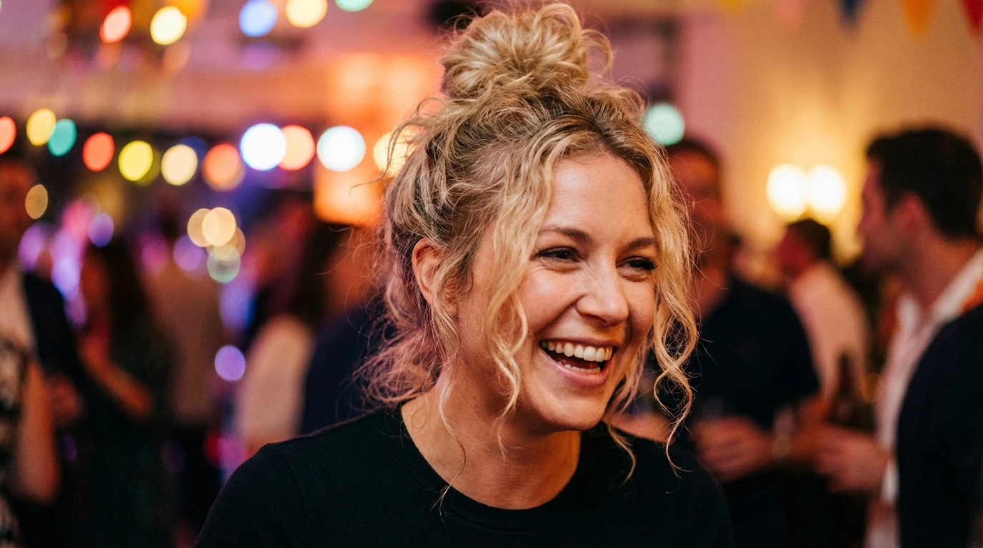 3. Messy Top Knot