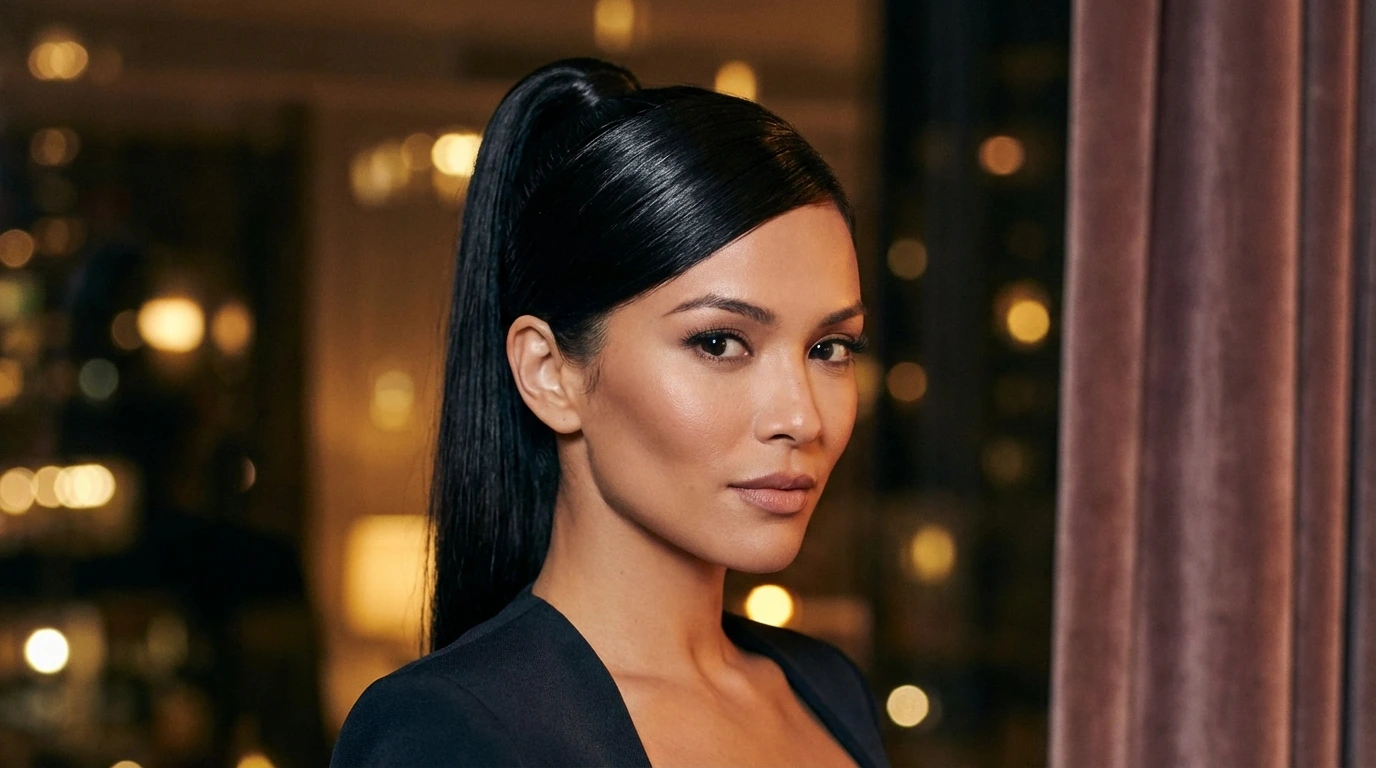 1. Sleek High Ponytail