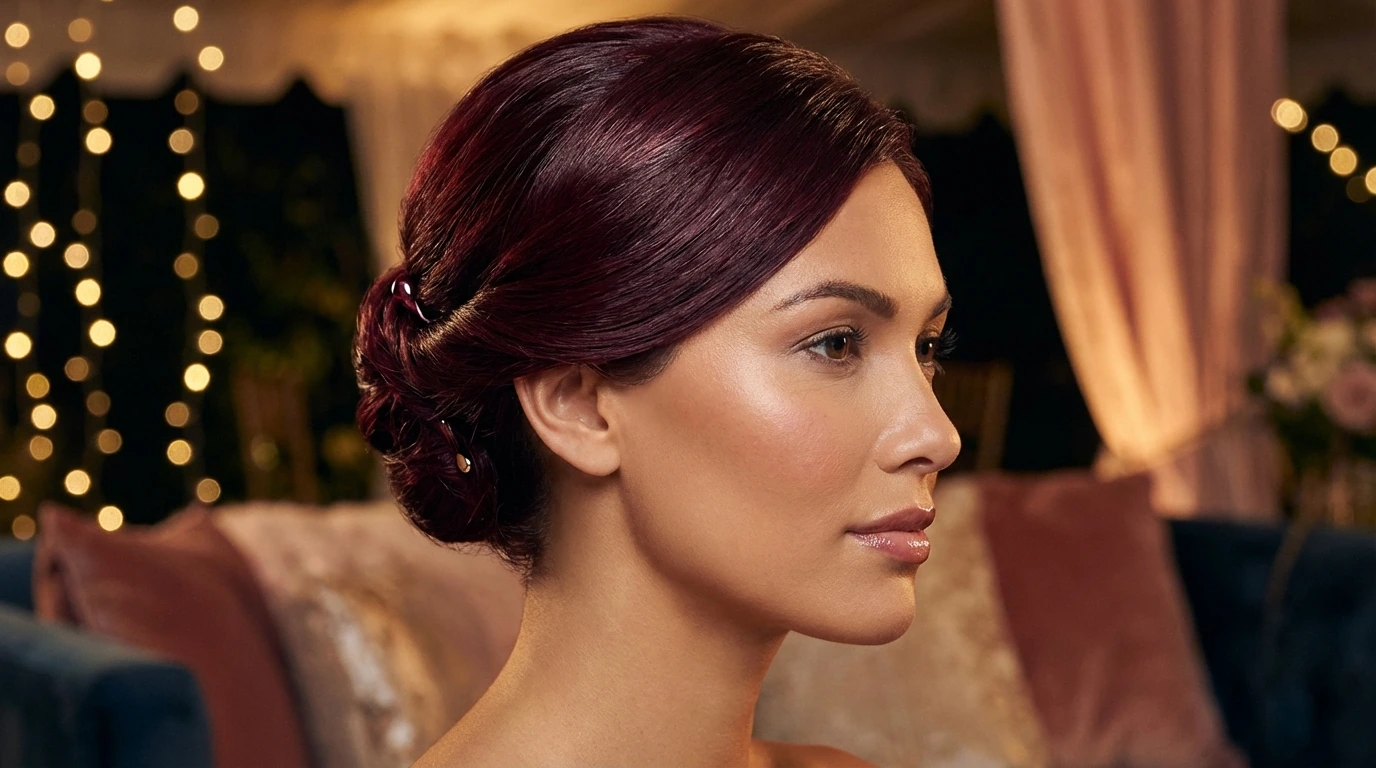 10. Clipped Updo
