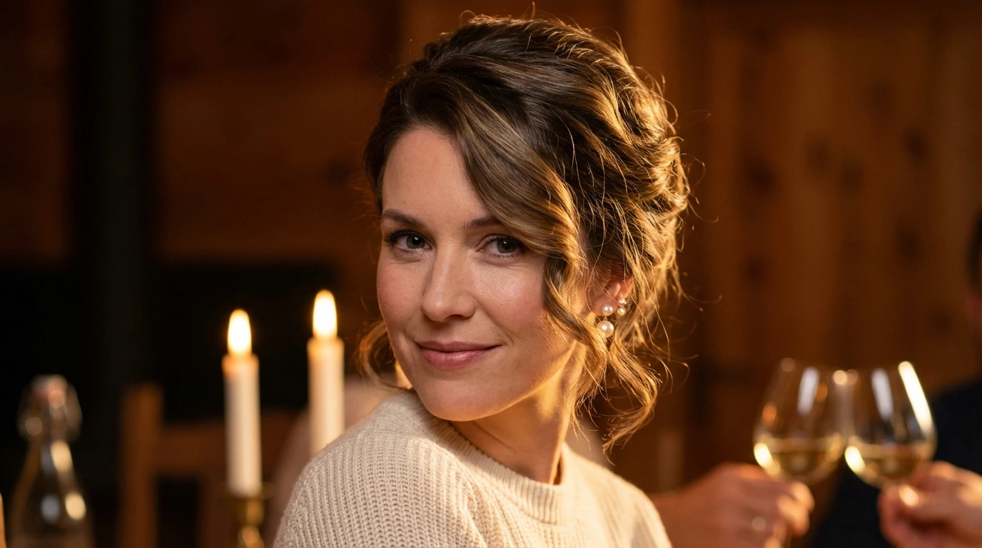 French Twist with Soft Waves