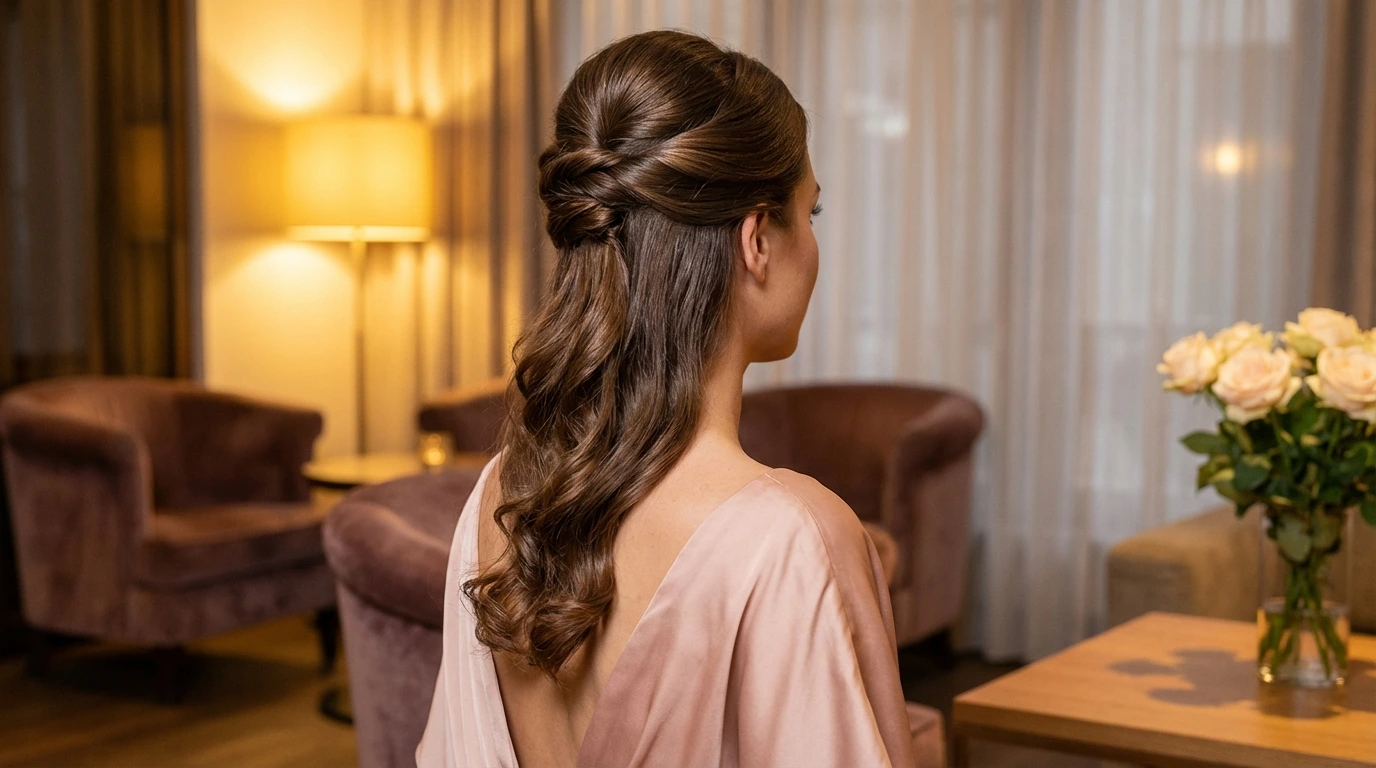 Half-Up French Twist