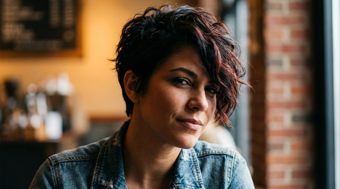 6. Textured Pixie Cut