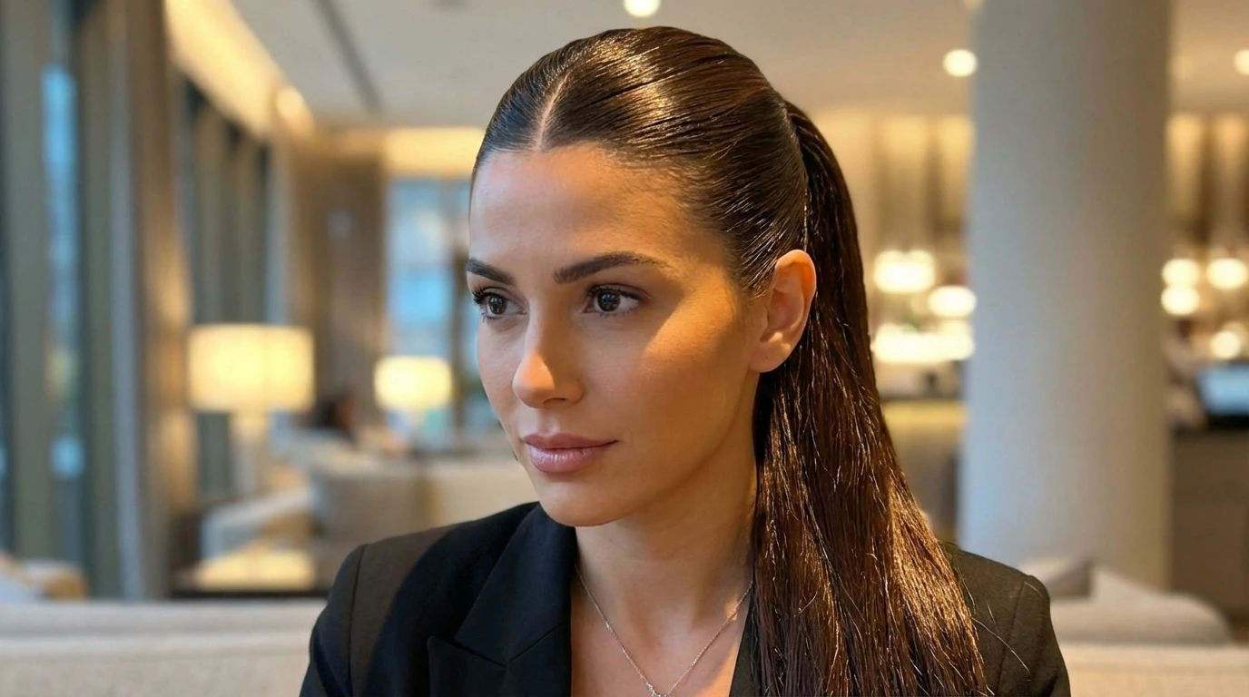 1. Sleek High Ponytail