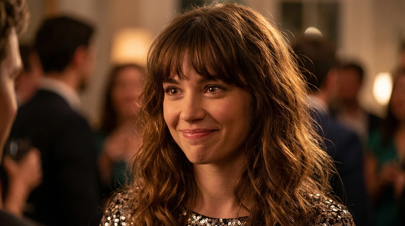 10. Layered Bangs with Waves