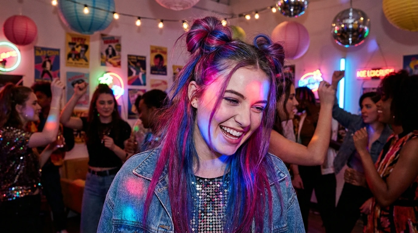 9. Funky Space Buns