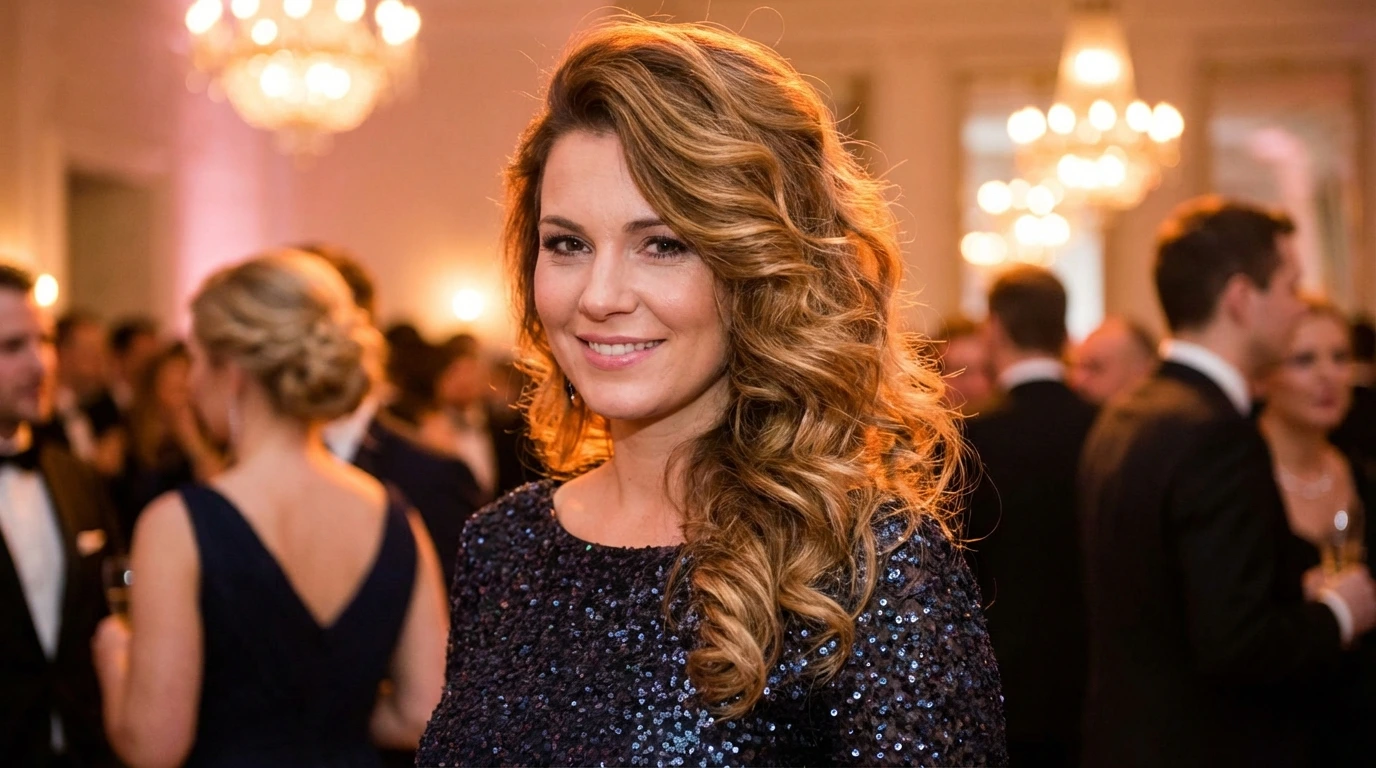 9. Side-Swept Curls