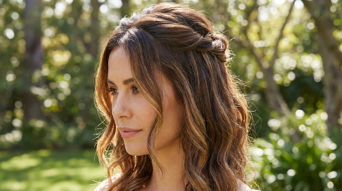 5. Half-Up Half-Down Twist