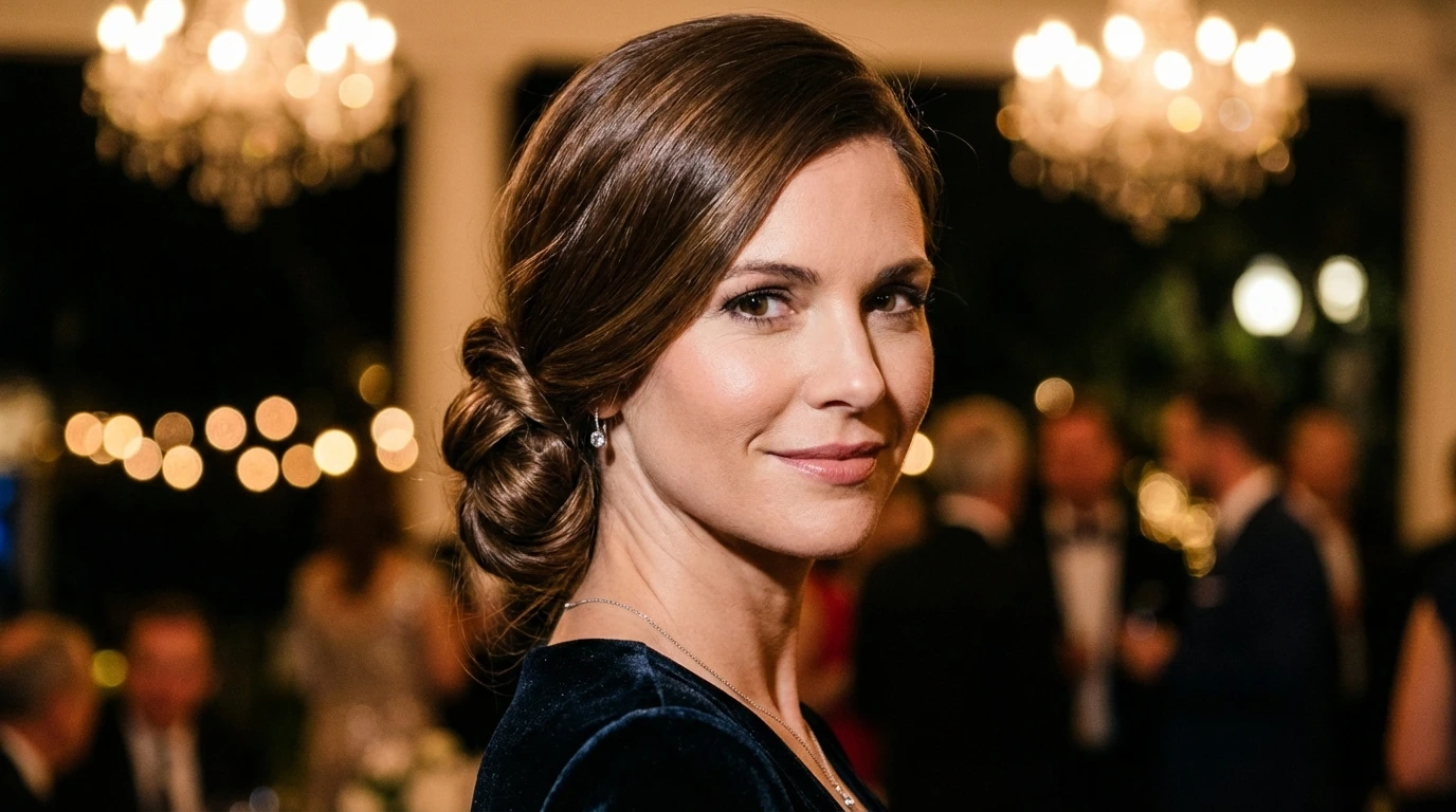 8. Twisted Low Bun