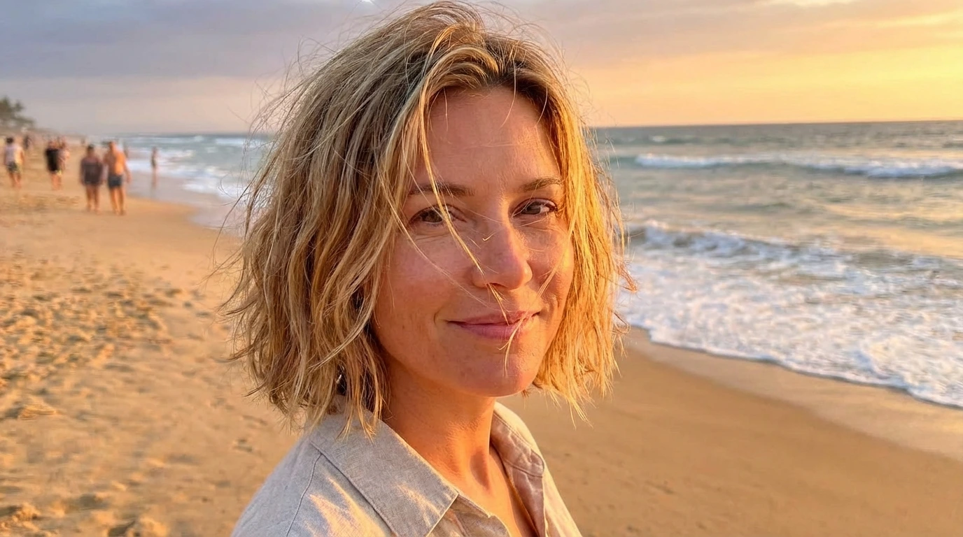 7. Beachy Textured Bob