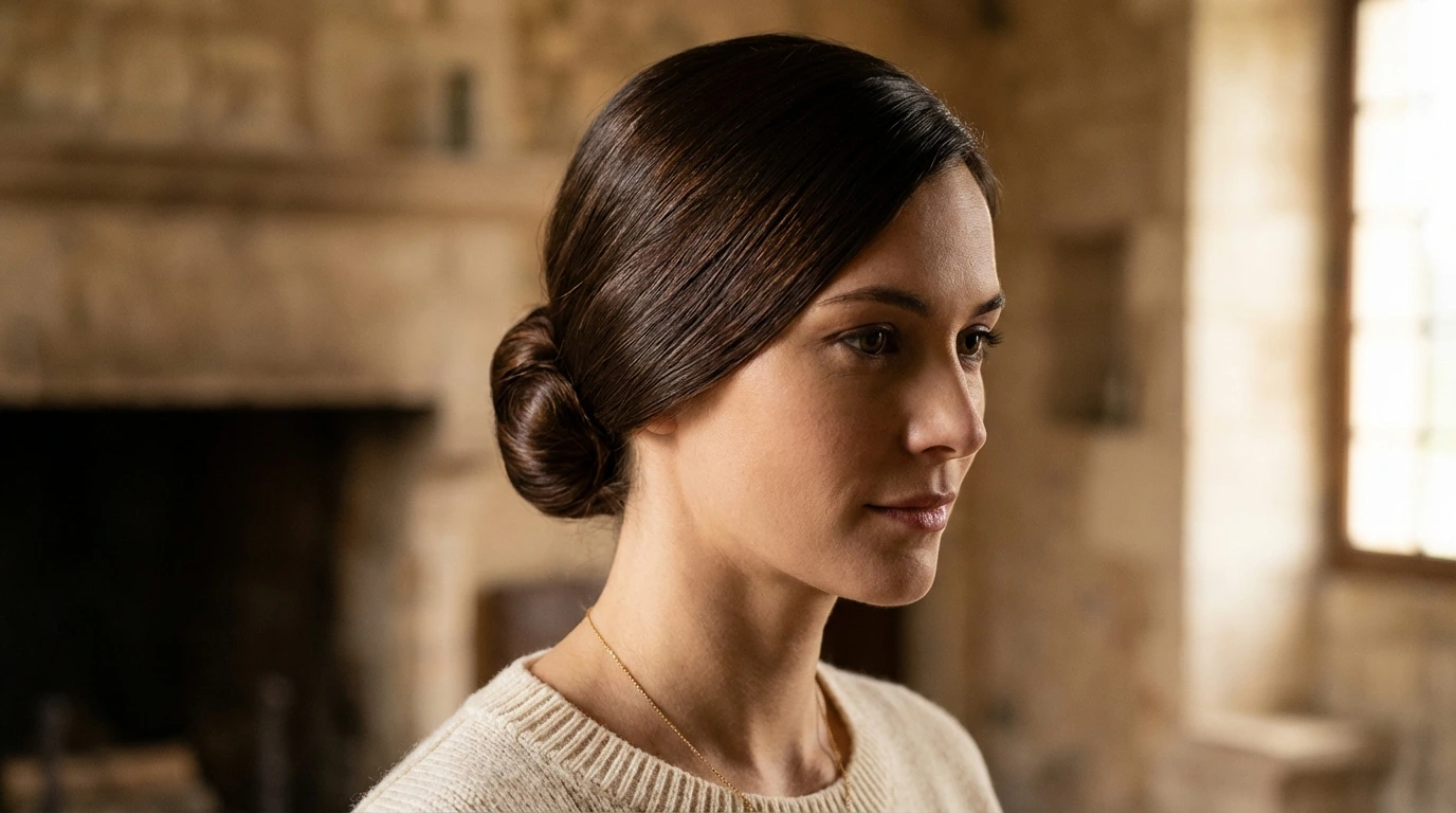 8. Sleek Low Bun