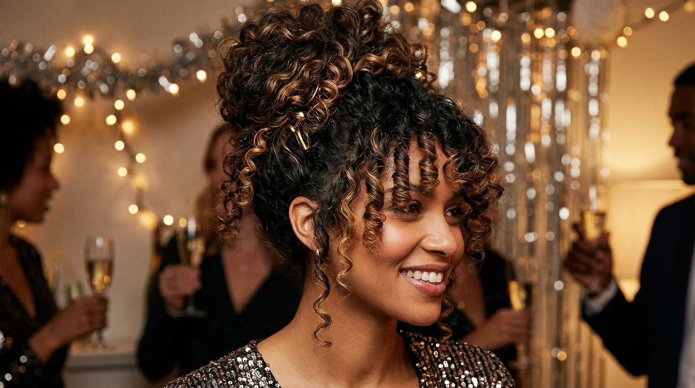 9. Curly Updo