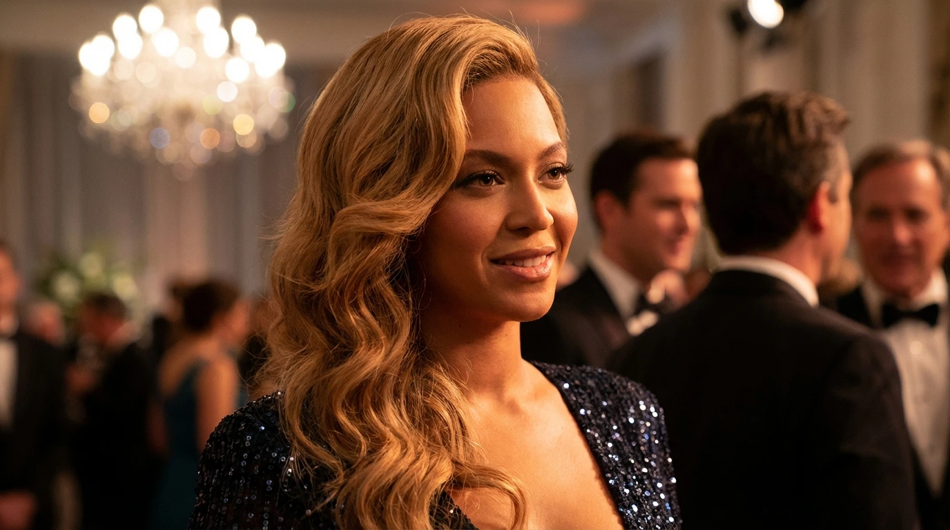 8. Side-Swept Glam Waves