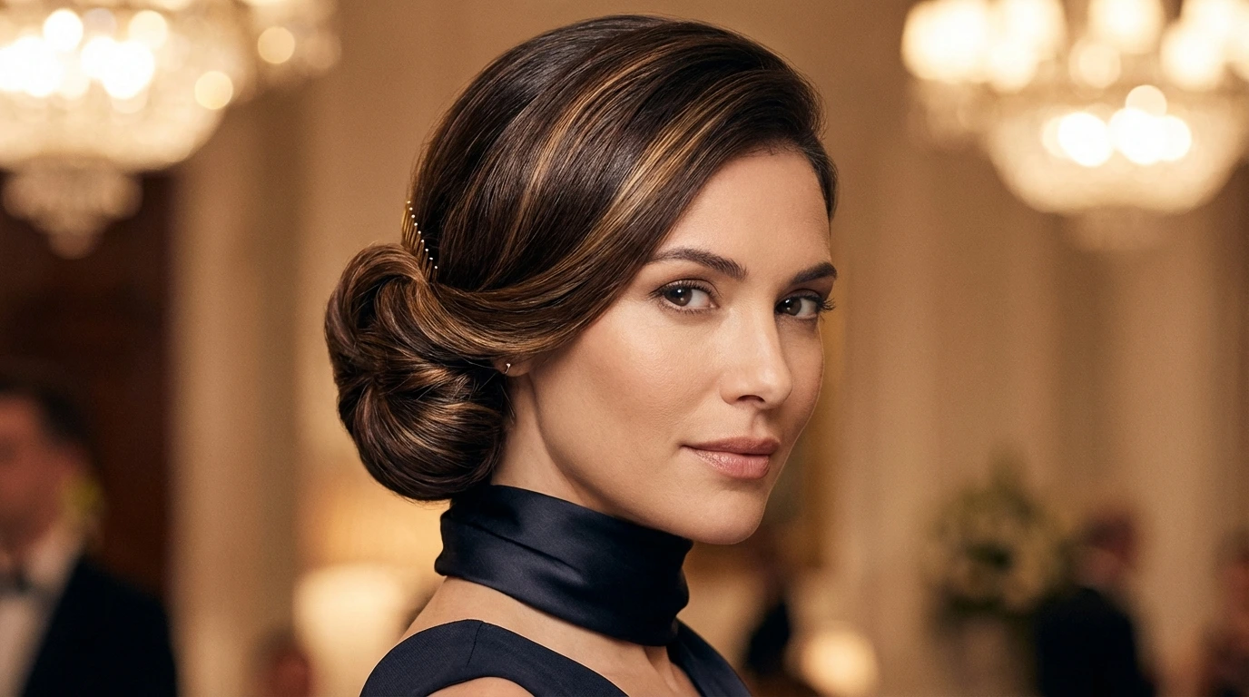 9. Voluminous French Twist