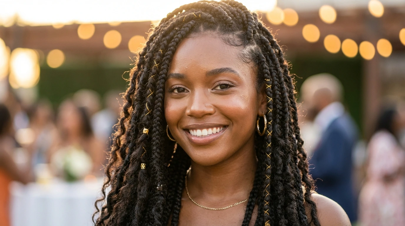 Box Braids with Twists