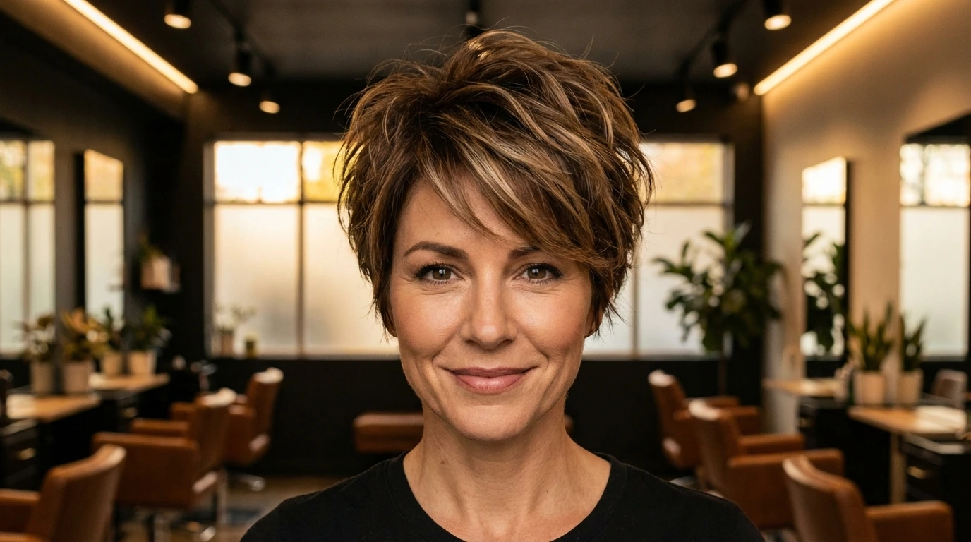 10. Textured Pixie Cut