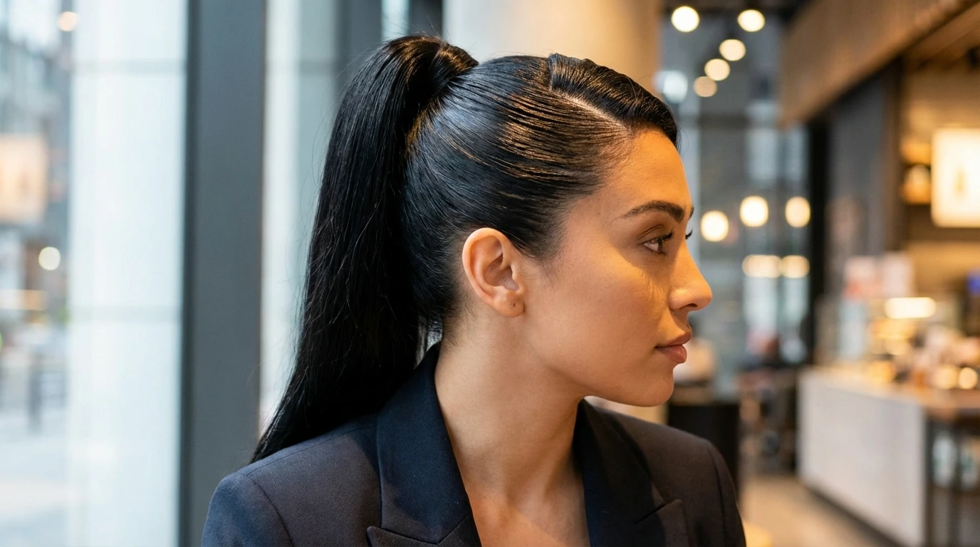 1. Sleek High Ponytail