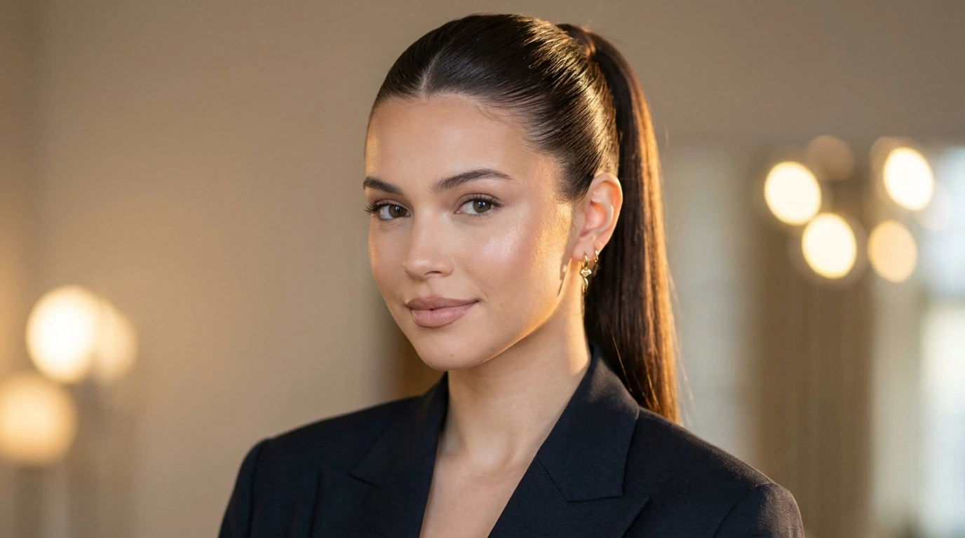 1. Sleek High Ponytail