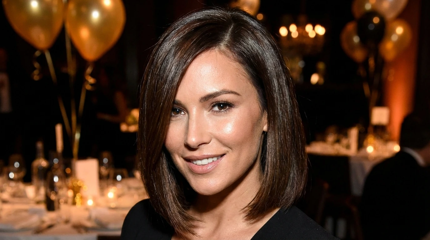 7. Sleek Bob with Sharp Ends