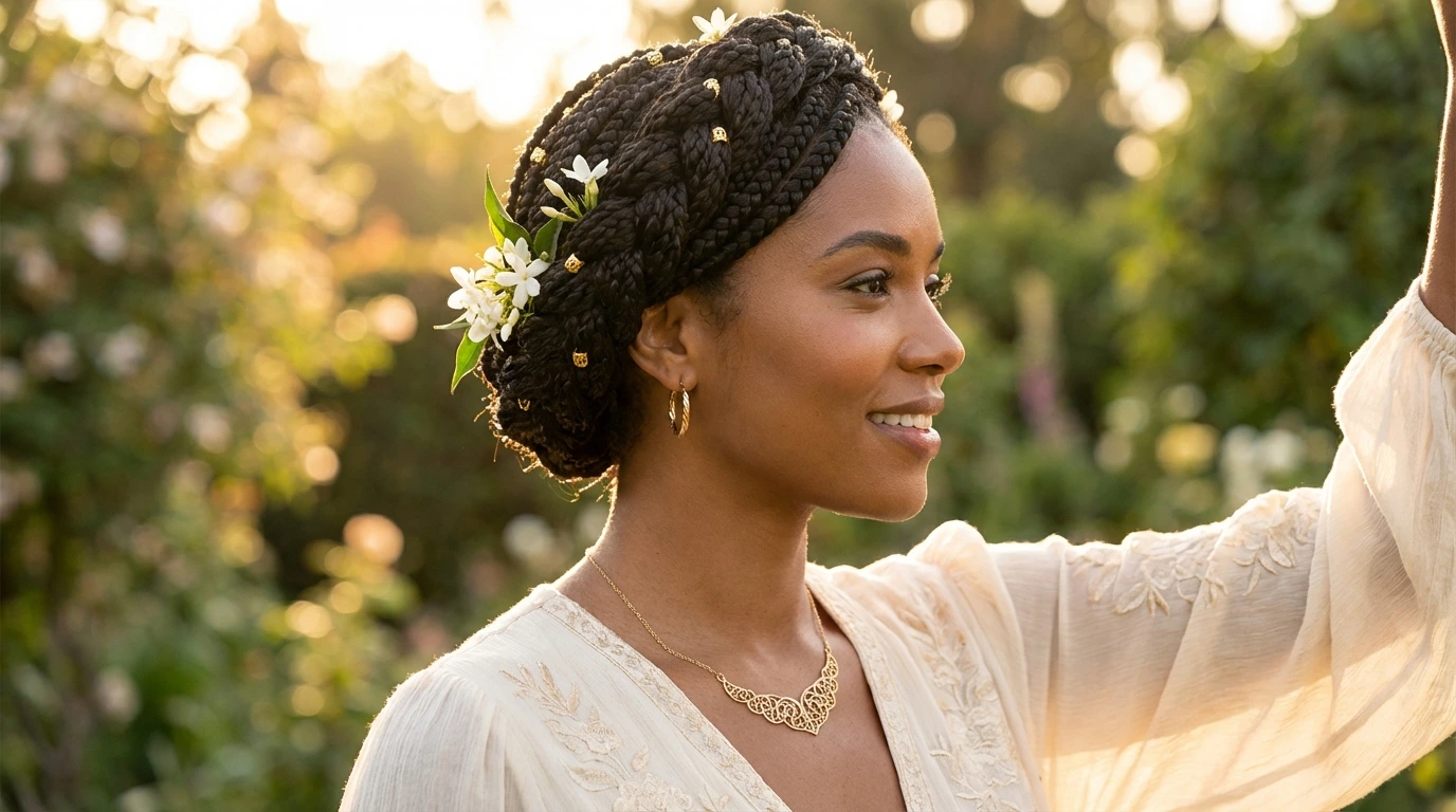 Box Braids Crown Braid