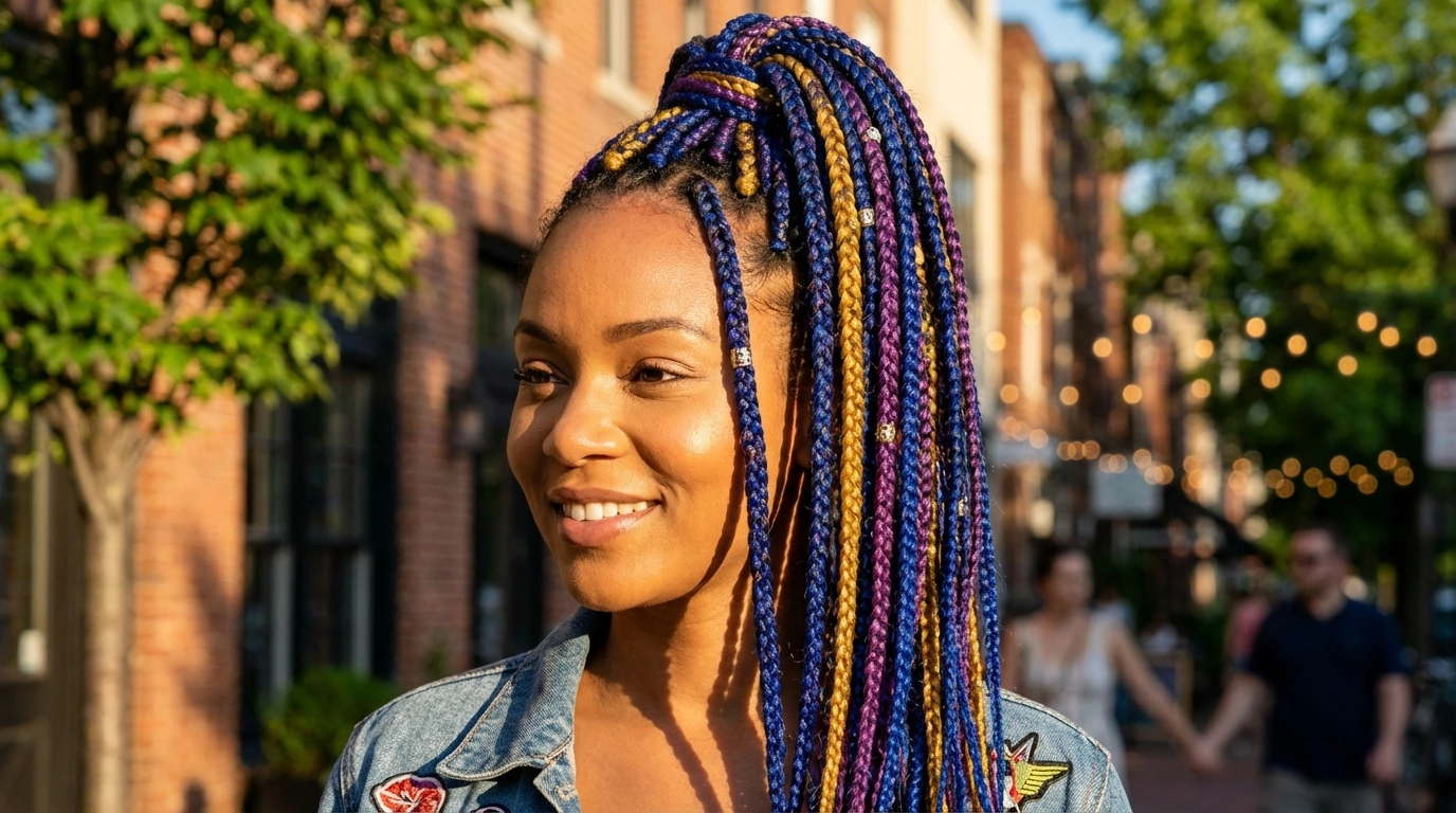 Box Braids Ponytail