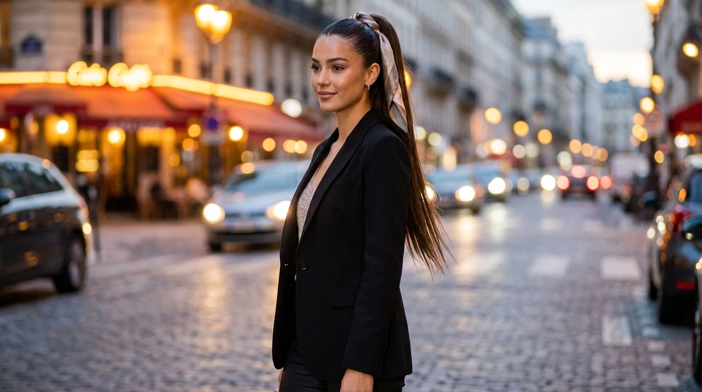 1. Sleek High Ponytail