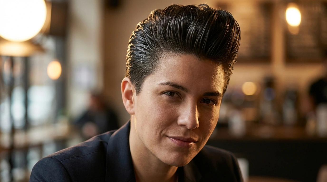 11. Pompadour Style