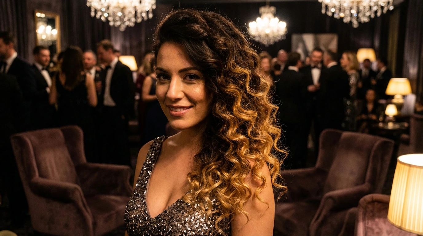9. Side-Swept Curls