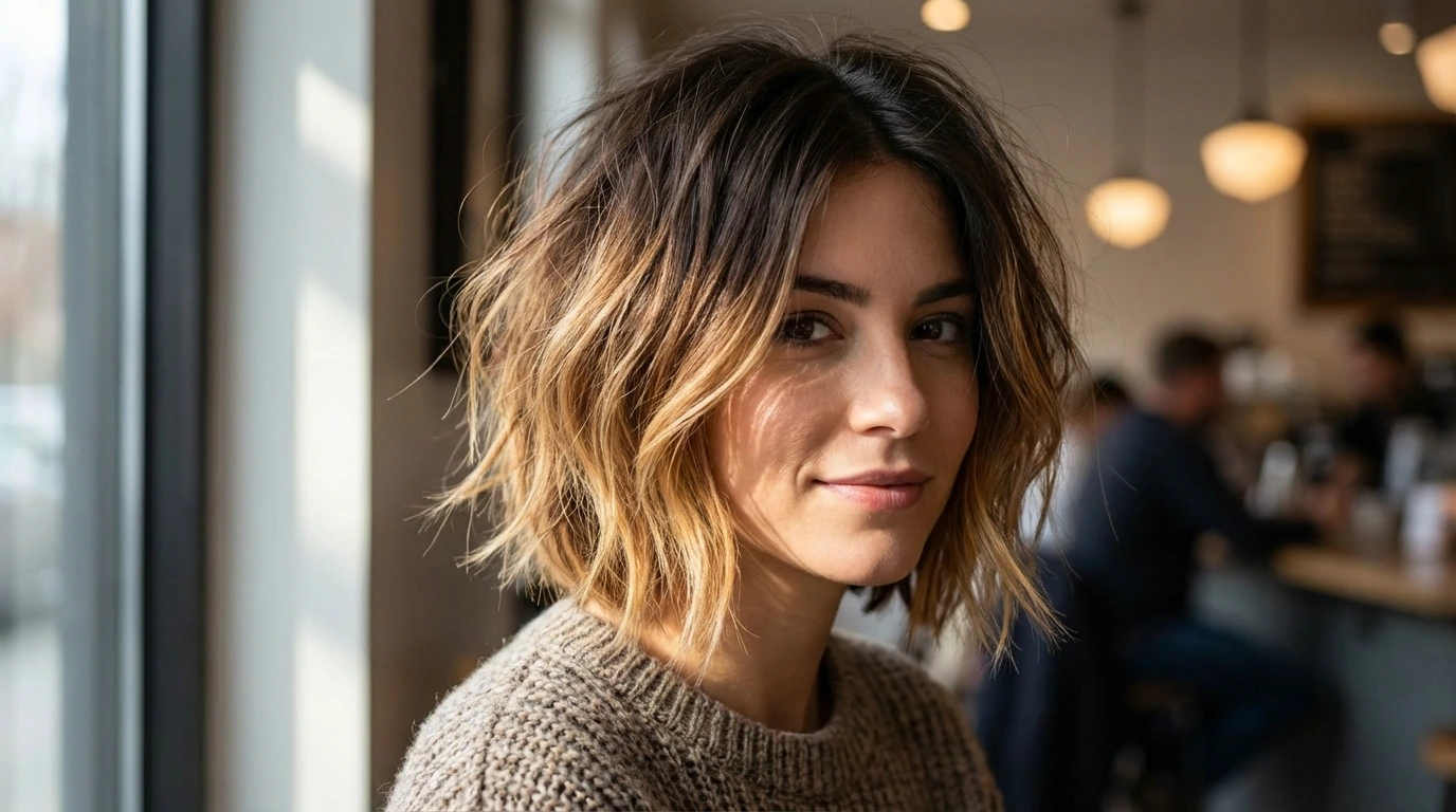 5. Textured Bob