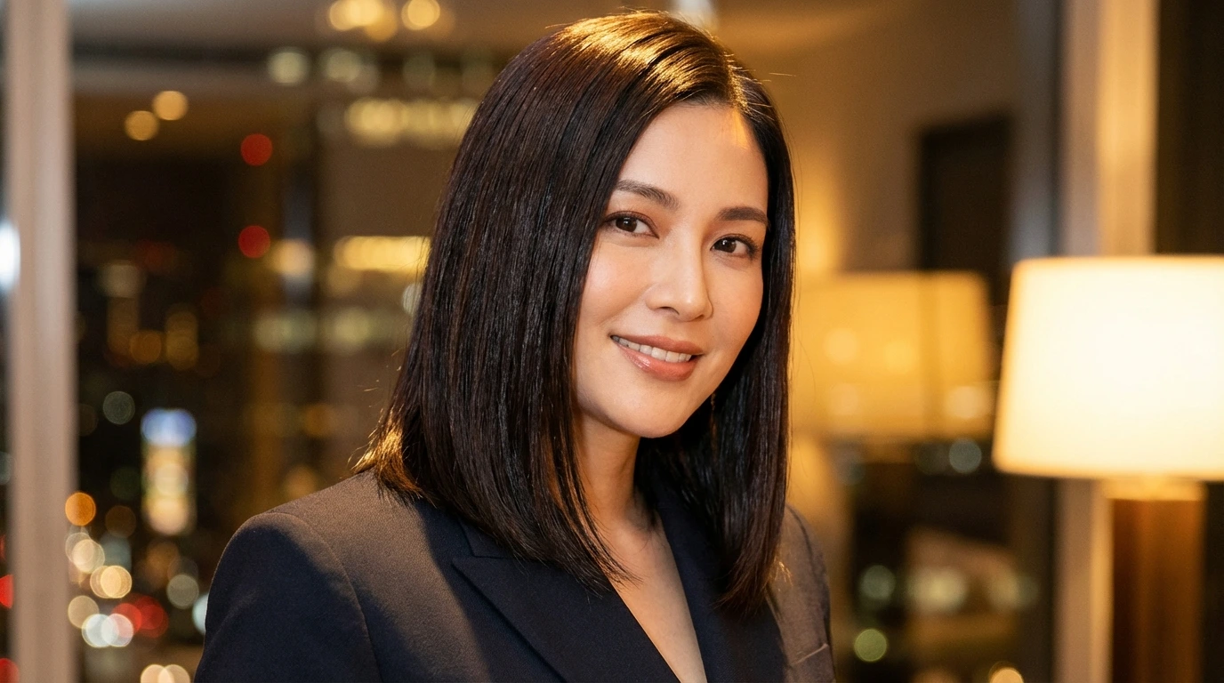 7. Sleek Straight Hair