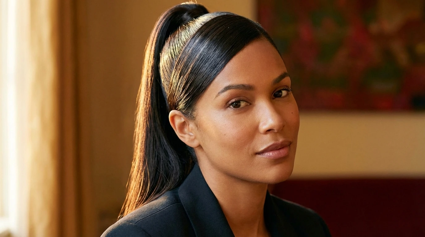 2. Sleek High Ponytail