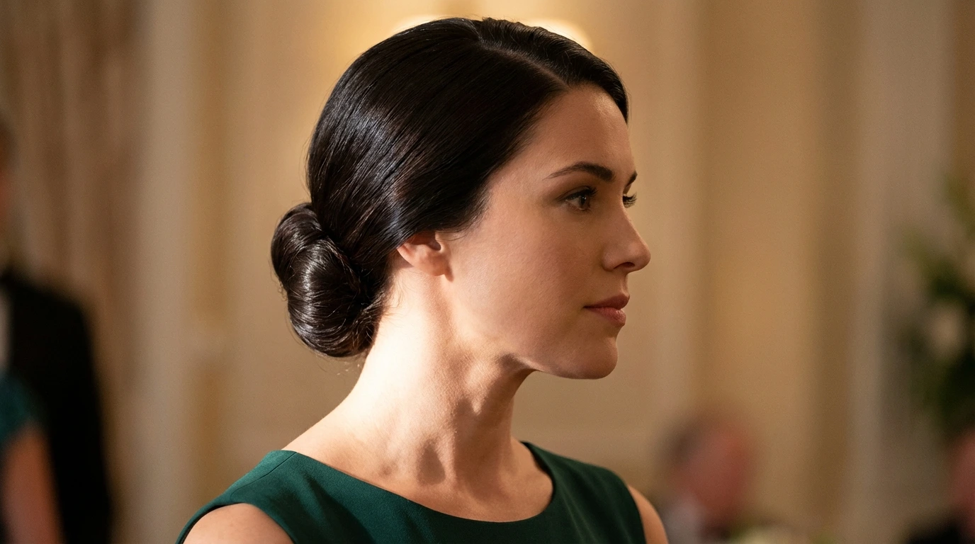 7. The Sleek Low Bun