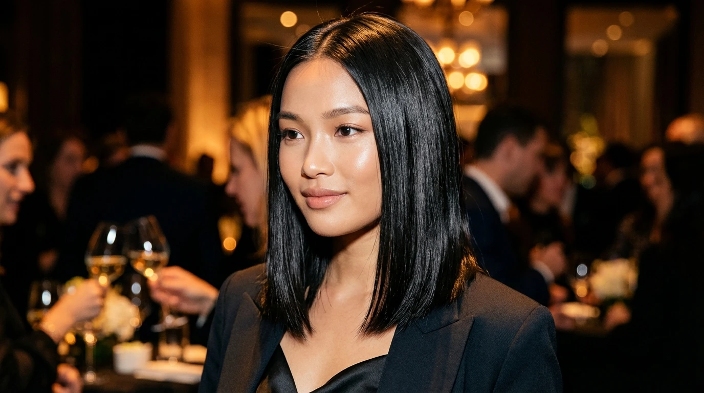 10. Shiny Straight Hair