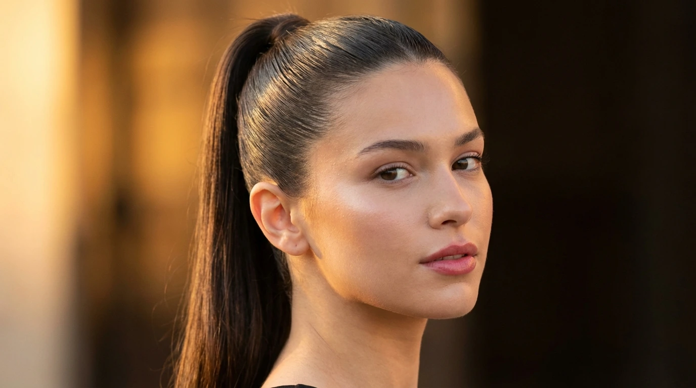 2. Sleek High Ponytail