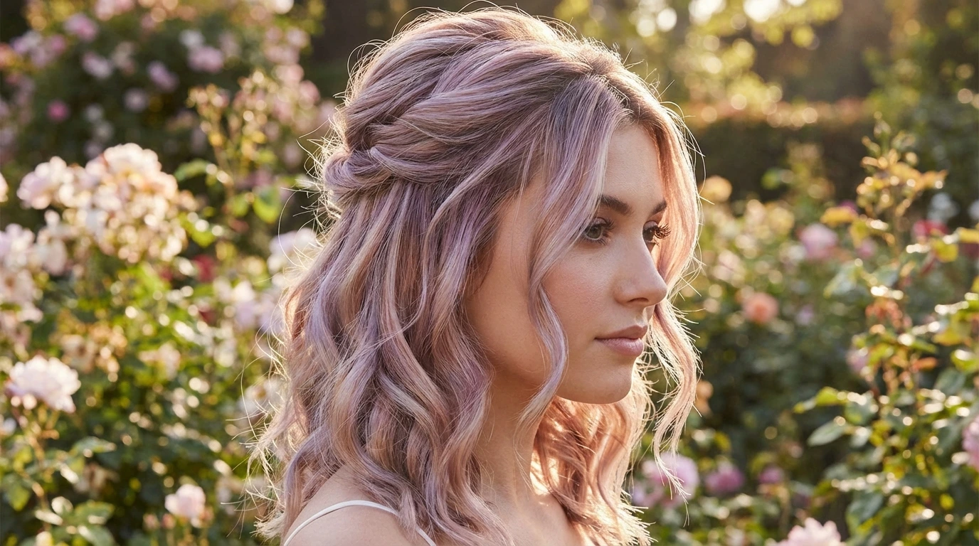 3. Romantic Half-Up, Half-Down