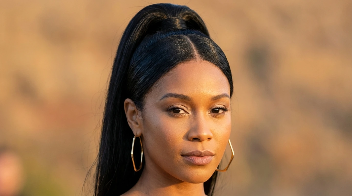 2. Sleek High Ponytail
