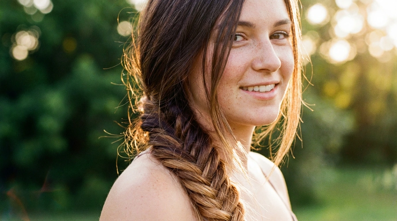 7. Messy Fishtail Braid