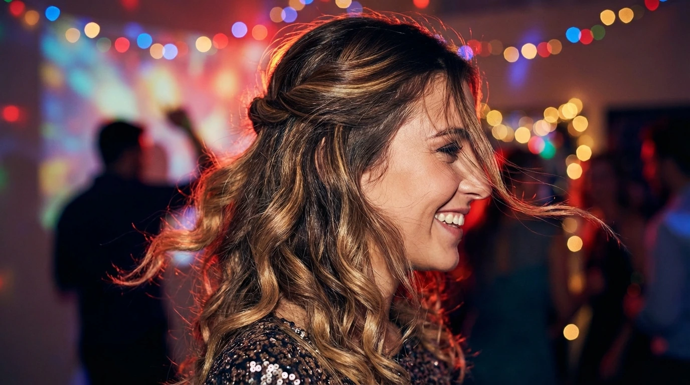 5. Half-Up Half-Down Style